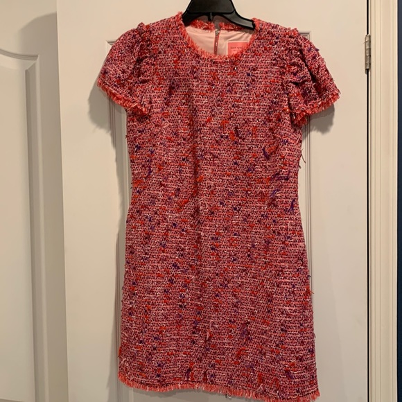 kate spade pink tweed dress Kate Spade Pink Tweed Dress S (4-6) New